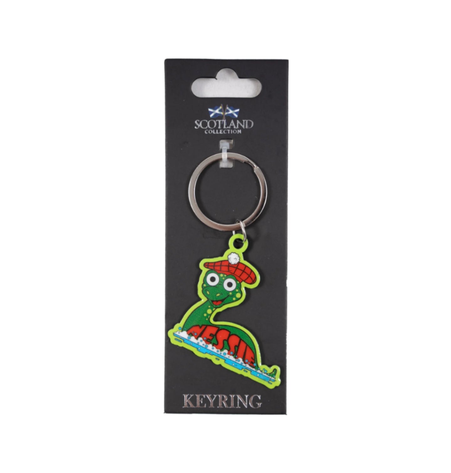 Nessie Coloured Metal Keyring image 0