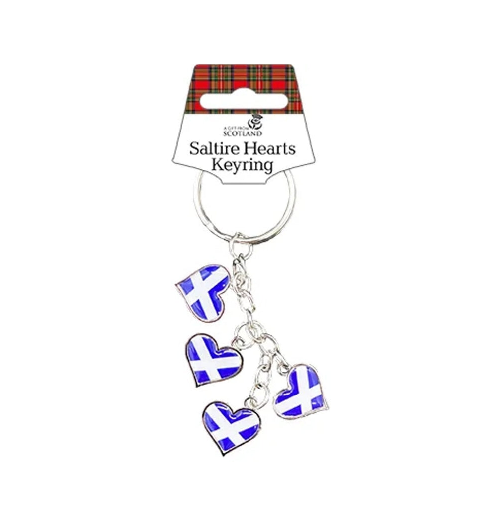 Saltire Hearts Keyring image 0